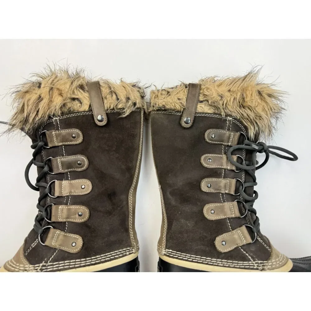 SOREL‎ Joan Of Arctic Winter Snow Boots Women 7 Waterproof Lace up NL1540-051